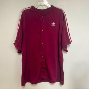 Vintage Adidas 90’s mauve jacket/T-shirt